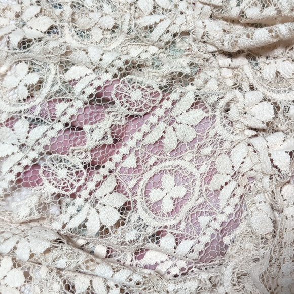 Strapless cream lace dress with belt, NWT, size 16 - Picture 6 of 6